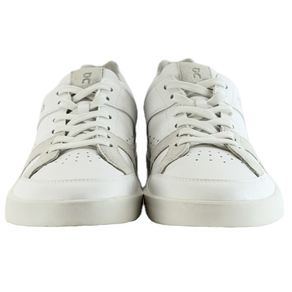 On The Roger Clubhouse White Leather Sand Suede Sneakers 48-99144 Men Size M8 - Picture 2 of 11